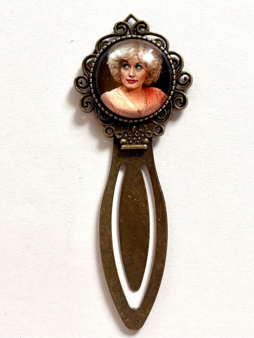 Dolly Parton Retro Style Metal Bookmark, Handmade, NWT